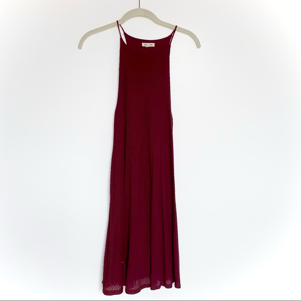 Small Burgundy Silence + Noise Swing Dress